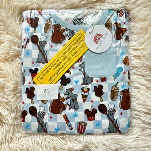 Bamboo Bliss Blue Little Chef Pocket Tee and Jogger Set 2T